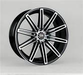 17" DRIFT Racing DR537 Wheel 🔥 17X7.5 +32 4X100 + 4X114.3 🔥Black Machine Rim ✅